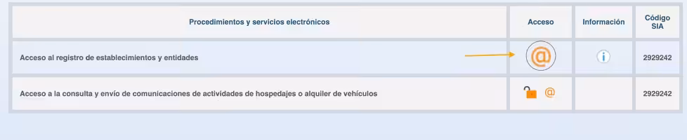 Accesso a SES.HOSPEDAJES