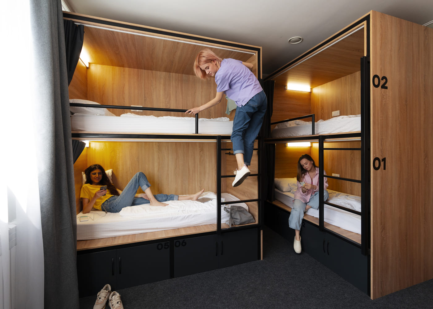 Habitación compartida en hostal